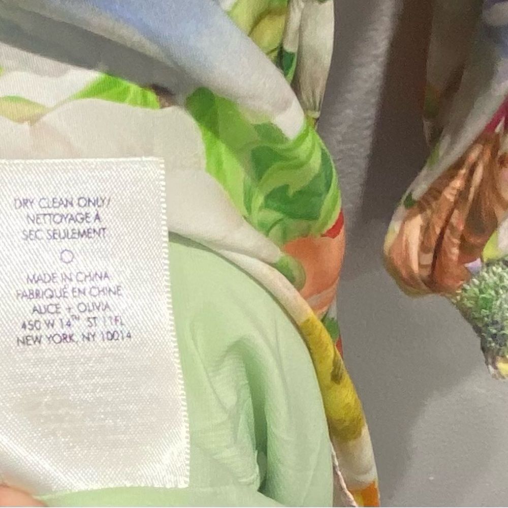 Alice + Olivia Antonette Long Sleeve Button Front Mini Dress 8 - Picture 13 of 13